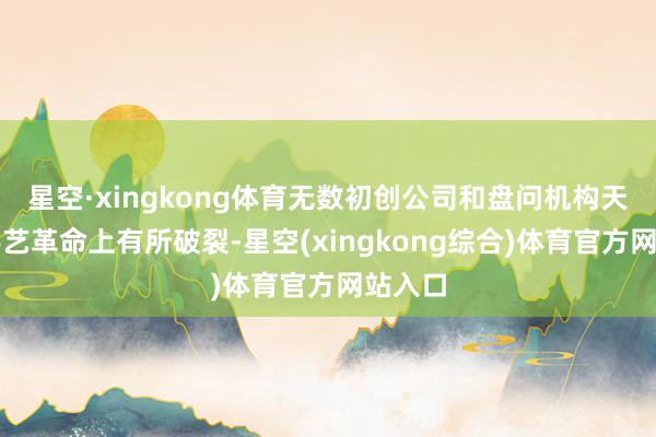 星空·xingkong体育无数初创公司和盘问机构天然在手艺革命上有所破裂-星空(xingkong综合)体育官方网站入口