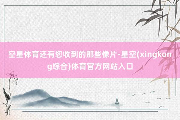 空星体育还有您收到的那些像片-星空(xingkong综合)体育官方网站入口
